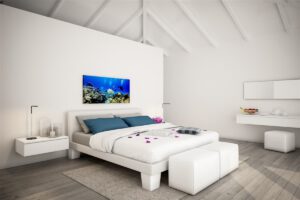 Innenansicht eines Zimmers im Sandies Bathala Resort, Bathalaa, Malediven