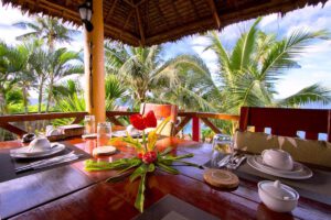 Das Restaurant des Sunset Dive Resort, Bohol, Philippinen