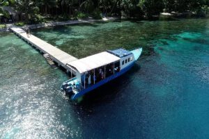 Tauchboot, Sali Bay Resort, Halmahera, Indonesien