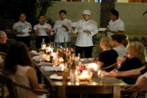 Abendessen, Magic Ocean Dive Resort, Bohol, Philippinen