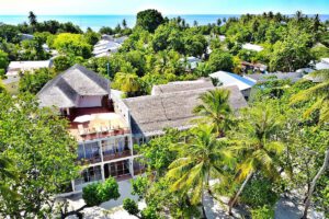 Panorama des Athiri Beach, Dhigurah, Malediven