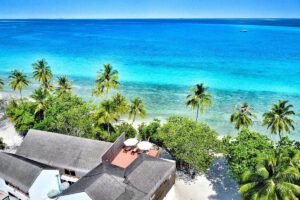 Panorama des Athiri Beach, Dhigurah, Malediven