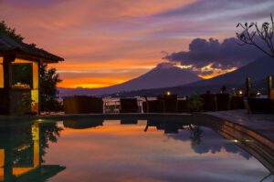 Sonnenuntergang, Lembeh Resort, Sulawesi, Indonesien