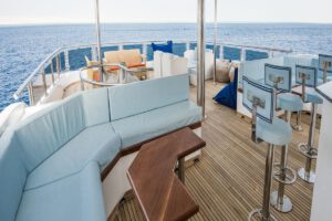 Loungedeck auf der M/Y Grand, Serpentfleet, Aegypten