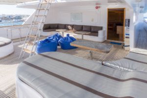 Lounge am Heck der M/Y Seawolf Felo, Seawolf Safari, Aegypten