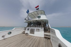 Das Tauchdeck der Golden Dolphin 1, Golden Dolphin Safari World, Aegypten