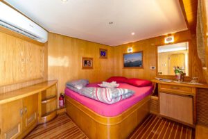 Kabine mit Doppelbett auf der M/Y Seawolf Soul, Seawolf Safari, Aegypten