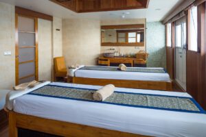 Der Spa-Bereich auf der Scubaspa Yang, Scubaspa Fleet, Malediven