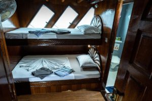 Eine Kabine auf dem Oberdeck, M/V Amba, Malediven