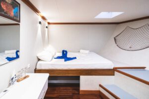Doppelbett Kabine Unterdeck Nautilus Two Malediven