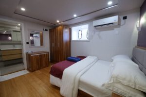 Eine Twin Bett Kabine Unterdeck auf der Emperor Explorer, Malediven