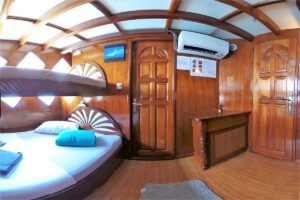 Eine Kabine auf dem Oberdeck, M/V Amba, Malediven