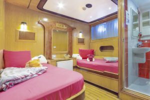 Ein Kabine auf der MY Seawolf Dominator, Seawolf Safari, Aegypten