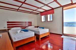 Twin Kabine Oberdeck der MV Keana, Malediven