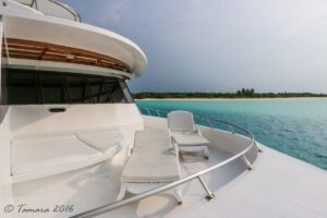 Sonnenliegen, M/V Amba, Malediven
