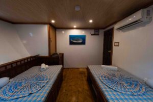 Twin Betten Kabine Mariana EcoProDivers Malediven