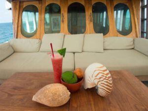 Smoothie in Lounge Duyung Baru EcoProDivers Indonesien