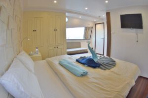 Doppelbett-Kabine Oberdeck, M/V Almonda, Ocean Breeze, Saudi Arabien 