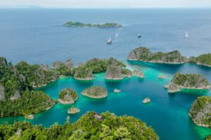 Luftbild, Raja Ampat Dive Resort, Indonesien