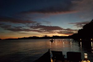 Der Steg des Raja Ampat Dive Resort, Indonesien