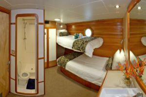 Unterdeck Kabine Doppel der Nai'a, Tauchsafari, Fiji