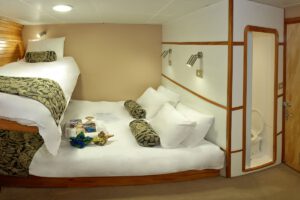 Unterdeck Kabine der Nai'a, Tauchsafari, Fiji
