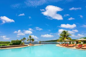 Pool mit Meerblick Dreams Curacao Resort, Spa & Casino, Curacao, Karibik