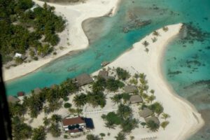 Die Pension Tikehau Paradise, Tikehau, Französisch Polynesien