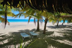 Die Pension Tikehau Paradise, Tikehau, Französisch Polynesien