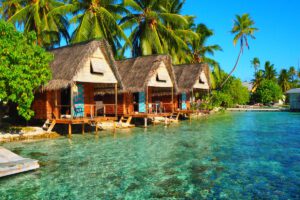 Bungalows im Tetamanu Village & Sauvage, Fakrarava, Französisch Polynesien