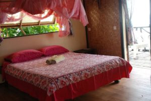 Bungalow plage double der Pension Vekeveke Village, Fakarava, Französisch Polynesien
