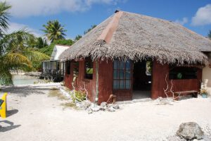 Restaurant, Pension Vekeveke Village, Fakarava, Französisch Polynesien