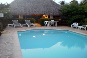 Pool der Pension De La Plage, Tahiti, Französisch Polynesien