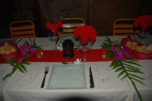 Restaurant, Pension Vekeveke Village, Fakarava, Französisch Polynesien