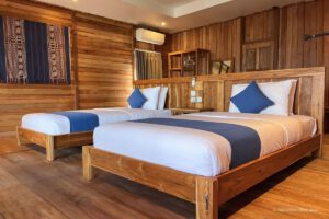 Cottage mit Twin Bed im Nautika Dive Alor, Alor, Indonesien