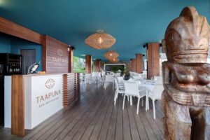 Taapuna Bar und Restaurant im Te Moana Tahiti Resort, Tahiti, Französisch Polynesien