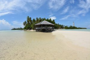 Das Restaurant im Virgin Cocoa - Tropical Hideaway Island, Kalimantan, Indonesien