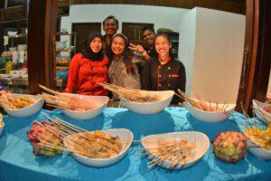 Die Verpflegung im Virgin Cocoa - Tropical Hideaway Island, Kalimantan, Indonesien