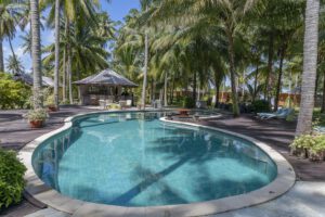 Der Pool im Virgin Cocoa - Tropical Hideaway Island, Kalimantan, Indonesien