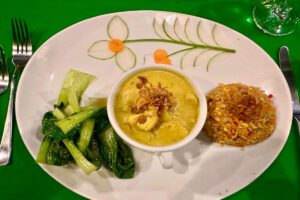 Die Verpflegung im Virgin Cocoa - Tropical Hideaway Island, Kalimantan, Indonesien