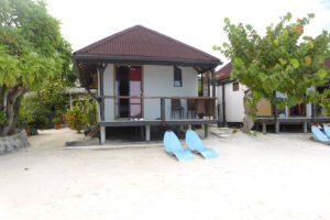 Bungalow der Havaiki Lodge, Fakarava, Französisch Polynesien