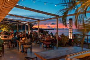 Restaurant im Cooks Bay Resort, Moorea, Französisch Polynesien 