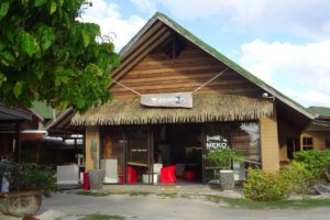 Restaurant der Havaiki Lodge, Fakarava, Französisch Polynesien