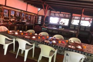 Restaurant des Motu Aito Paradise, Fkarava, Franzoesisch Polynesien