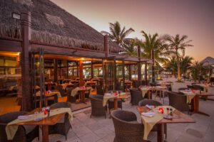 Das Restaurant im Manava Beach Resort, Moorea, Franzoesisch Polynesien