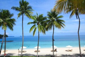 Der Strand des Palau Pacific Resort, Palau, Mikronesien