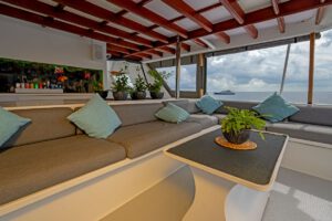 Lounge Oberdeck der M/V Amba, Malediven