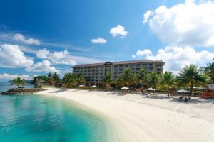 Der Strand im Palau Royal Resort, Palau, Mikronesien